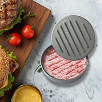 Thumbnail for Large Round Hamburger Patty Maker Grill Press Burger Metal Mold Cooking Tools