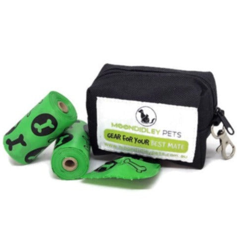 Poop Bag Holder with 2 Rolls Eco-Friendly Poop Bags