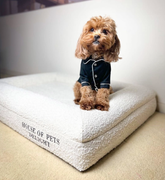 Thumbnail for HOPD Memory Foam Dog Bed in Bouclé - Medium