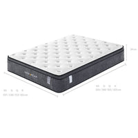 Thumbnail for Eurotop Mattress 5 Zone Pocket Spring Latex Foam 34cm - Double