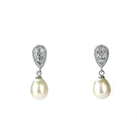 Thumbnail for Freshwater White Pearls Casablanca Earrings 8-9 mm AAA-0