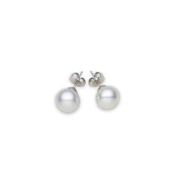 Thumbnail for South Sea White Pearl Alford Stud Earrings 9 - 10 MM-0