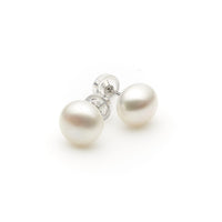 Thumbnail for Freshwater White Pearls Esperance Earrings 8-9 mm AAA-0