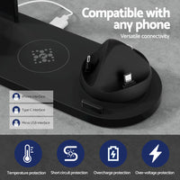 Thumbnail for Devanti 4 in 1 Wireless Charger Multi-function Station for Phone Airpod iWatch 15W