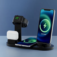 Thumbnail for Devanti 4 in 1 Wireless Charger Multi-function Station for Phone Airpod iWatch 15W