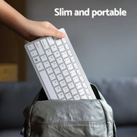 Thumbnail for Wireless Keyboard and Mouse Combo Bluetooth Set for PC Laptop Phone Tablet 78 Keys White