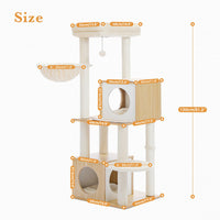 Thumbnail for Modern 130cm Cat Condo House - Beige-1