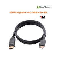 Thumbnail for UGREEN DP male to HDMI male cable 1M black (10238)