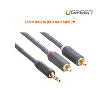 Thumbnail for UGREEN 3.5mm male to 2RCA male cable 2M (10510)