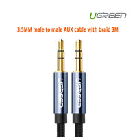 Thumbnail for UGREEN 3.5MM male to male AUX cable with braid 3M (10688)