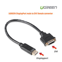 Thumbnail for UGREEN DisplayPort male to DVI female converter (20405)