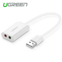 Thumbnail for UGREEN USB 2.0 External 3.5mm Sound Card Adapter (30143)