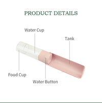 Thumbnail for Ribbed Portable Pet Bottle in Pink-3