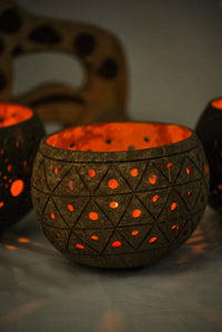 Thumbnail for Coco Candle holder- Golden Pineapple