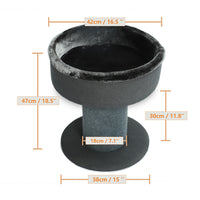 Thumbnail for The Perch Cat Bed in Dark Grey-1