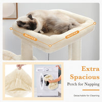 Thumbnail for Modern 130cm Cat Condo House - Beige-3