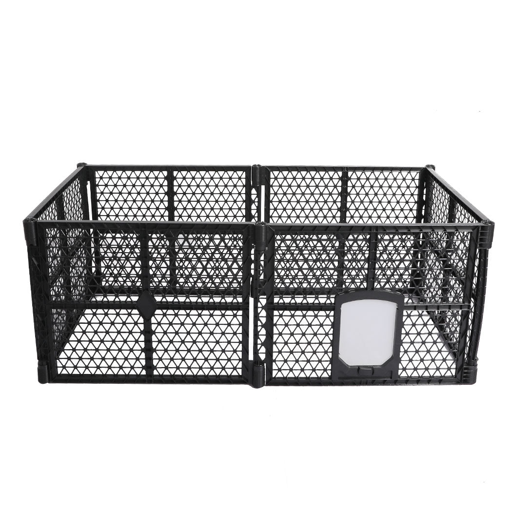 Garden Outdoor Pet Playpen Foldable 6 Panels-0