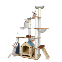 Thumbnail for Windmill Wood Cat Condo House 168cm-0