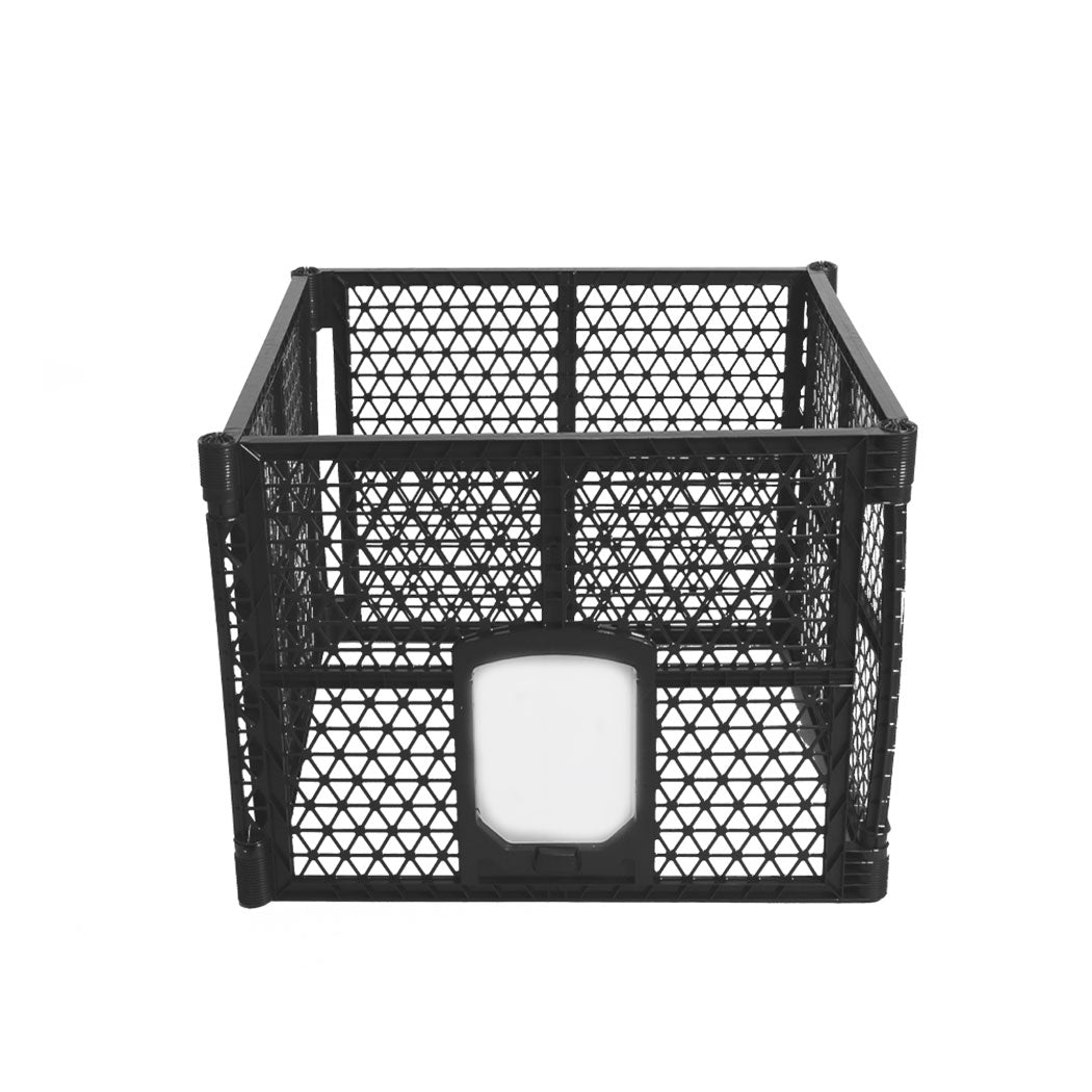 Foldable Plastic Garden Outdoor Pet Playpen 4 Panels-0
