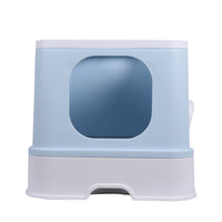 Thumbnail for Fully Enclosed Kitty Toilet Basin in Blue-0