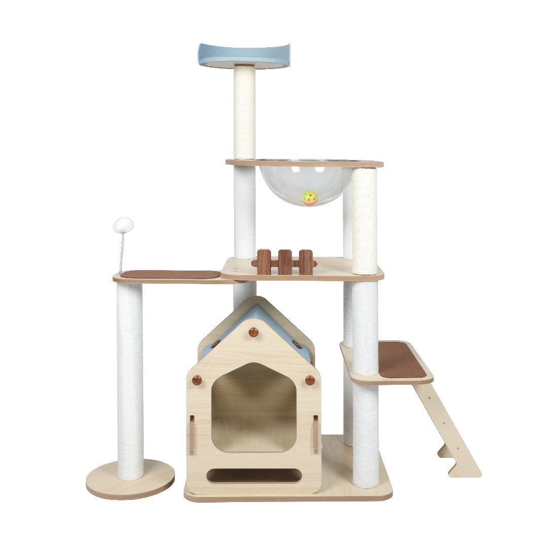 Windmill Wood Cat Condo House 138cm-1