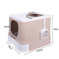 Thumbnail for Fully Enclosed Kitty Toilet Basin in Blush-1