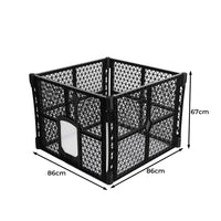 Thumbnail for Foldable Plastic Garden Outdoor Pet Playpen 4 Panels-2