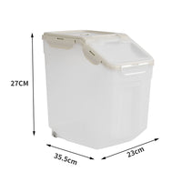 Thumbnail for Pet Food Container Dog Cat Feeding Feeder Storage Box With Wheel 5L-2