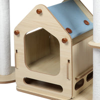 Thumbnail for Windmill Wood Cat Condo House 138cm-3