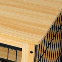 Thumbnail for Indoor Wooden Puppy Crate Side Table (4 Sizes)-3