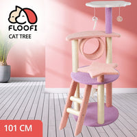 Thumbnail for Floofi 101cm Galaxy Plush Cat Condo Cat Tree Pink Purple