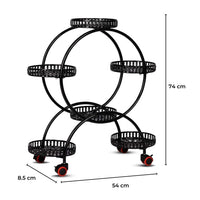 Thumbnail for NOVEDEN Indoor Outdoor Flower Holder Stand Shelf Display Multiple Flower Pot