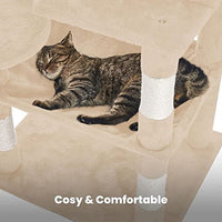 Thumbnail for Floofi 118cm Plush Cat Condo Cat Tree Beige