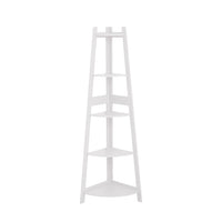 Thumbnail for EKKIO 5 Tier Corner Ladder Shelf (White)