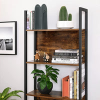 Thumbnail for VASAGLE Bookshelf with 5 Shelves Rustic Brown and Black