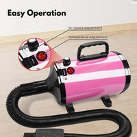 Thumbnail for Floofi Pet Hair Dryer Advance Button Version Pink