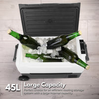 Thumbnail for KILIROO Portable Camping Fridge 45L