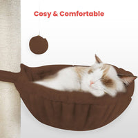 Thumbnail for Floofi 104cm Plush Cat Condo Cat Tree Brown