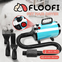 Thumbnail for Floofi Pet Hair Dryer Advance Button Version Blue