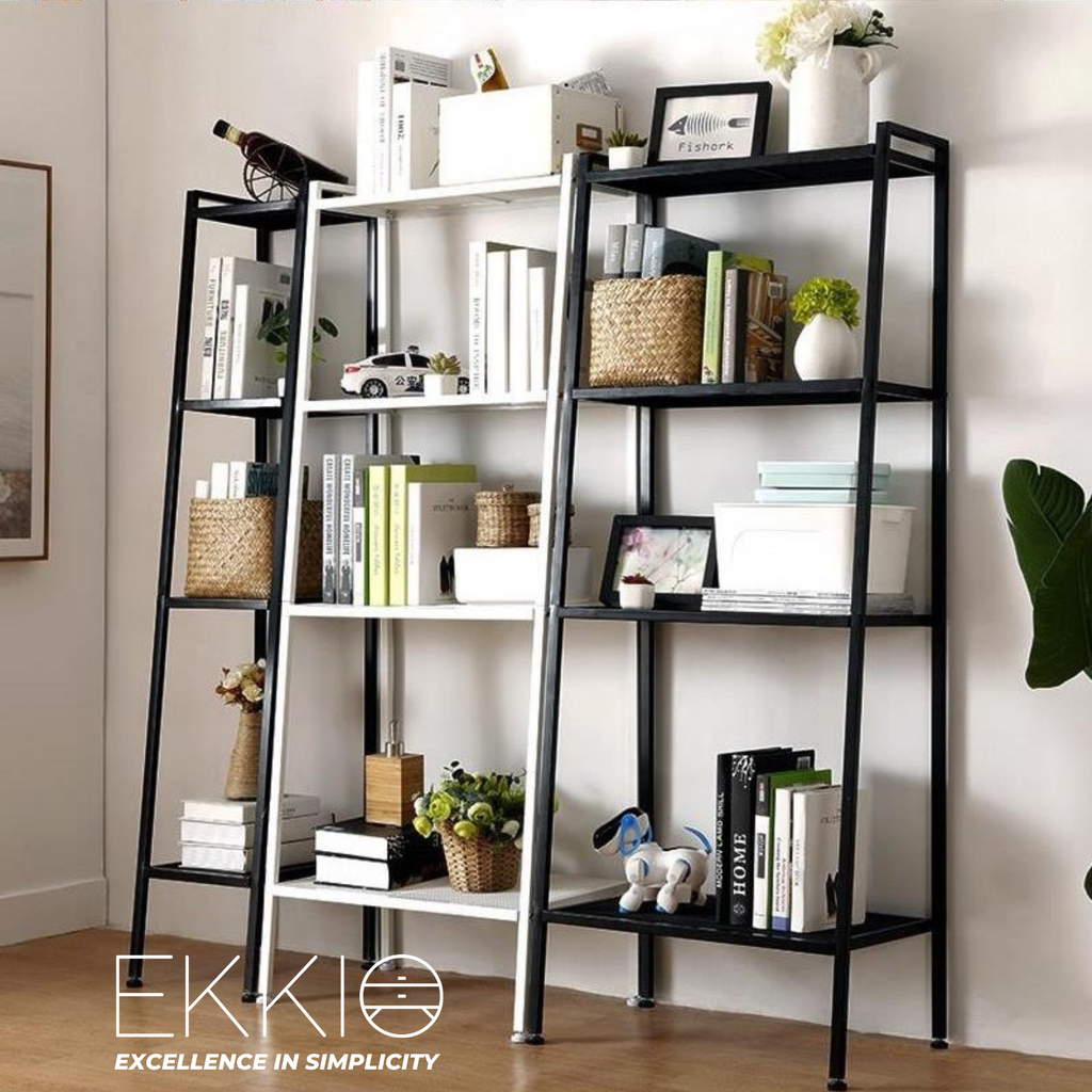 EKKIO 4 Tier Ladder Shelf (Black)