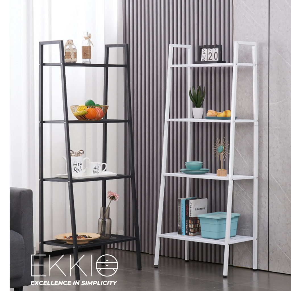 EKKIO 4 Tier Ladder Shelf (Black)