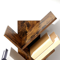 Thumbnail for VASAGLE 8 Tier Tree Bookshelf Rustic Brown