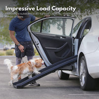 Thumbnail for FLOOFI Foldable Non-Slip Surface Dog Ramp for Car