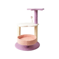 Thumbnail for Floofi 61cm Galaxy Plush Scratching Post Cat Tree Pink Purple