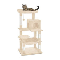 Thumbnail for Floofi 118cm Plush Cat Condo Cat Tree Beige