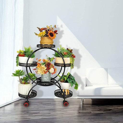 Indoor Outdoor Flower Holder Stand Shelf Display Multiple Flower Pot