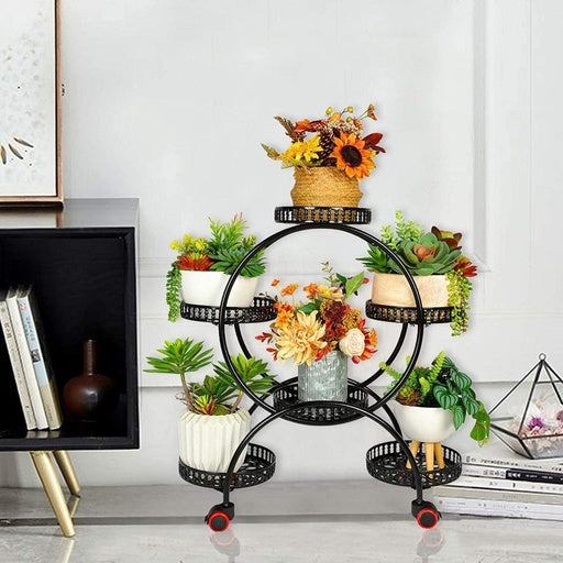 Indoor Outdoor Flower Holder Stand Shelf Display Multiple Flower Pot