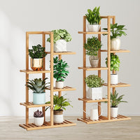 Thumbnail for Bamboo Plant Stand Rack 6 tier 7 Potted (120CM)