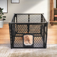 Thumbnail for Foldable Plastic Garden Outdoor Pet Playpen 4 Panels-6