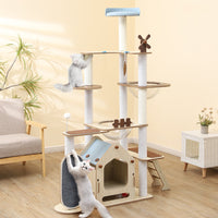 Thumbnail for Windmill Wood Cat Condo House 168cm-6